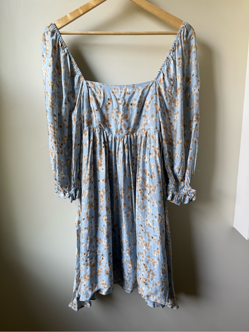 STORIA Floral Babydoll Mini Dress Soft Girl Bridgerton‎ Romantic Cottagecore S